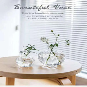 Home Planters Clear Glass Flower Vase Plant Stand Vase Flower Pot Hydroponic Container For Garden And Home Decor