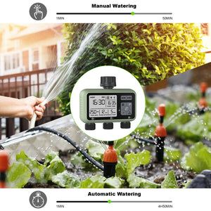 Eshico HCT-378 Newest 2024 3-Outlet Water Timer Independent Control Program Digital Garden Sprinkler