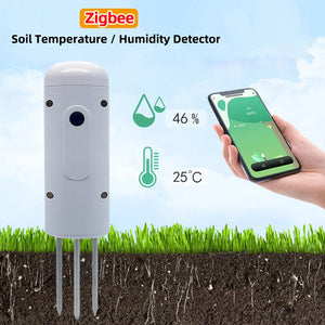 Tuya Zigbee Soil Moisture Meter Temperature Humidity Detector Smart Plant Monitor IP67 Waterproof Garden Assistant Smart Life