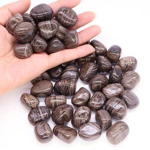 Natural Gemstone Coffee Jasper Reiki Healing Crystal Tumbled Stone Energy Specimen Mineral Rock Garden Aquarium Home Decoration