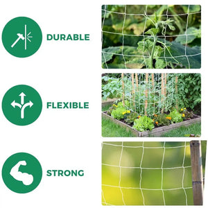 Multi Use Plant Trellis Netting Heavy-Duty Polyester Plant Support Vine Climbing Hydroponics Garden Net Accessories