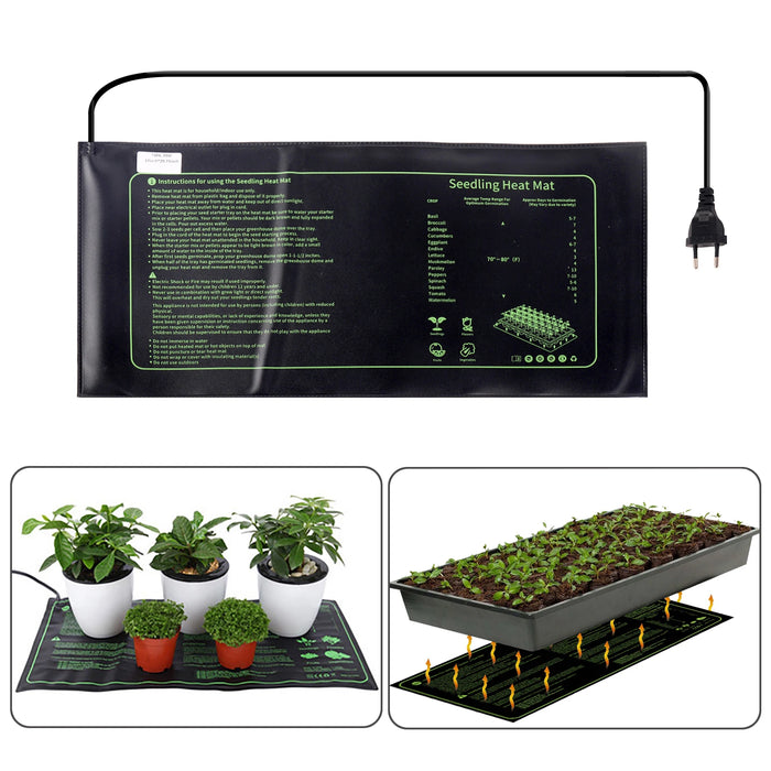 Seedling Heat Mat for Indoor Home Gardening Seed Starting Plant Heating Pad Warm Germination Hydroponic Waterproof EU Plug