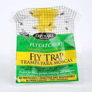 Fly Trap Device with Traps Fly Control Pest Control Fly Disposable Outdoor Kill Fly Catcher with Insecticide Attractant Insect