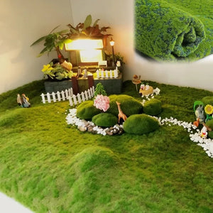 Artificial Turf Moss Grassland Fake Grass Lawn Carpet Artificial Turf Outdoor Grass Mat Moss Carpet Outdoor Garden Decorations