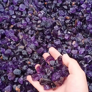 1kg Natural Rough Amethyst Stone Raw Purple Quartz Healing Energy Natural Minerals Reiki Stone Garden Decoration Aquarium Decor