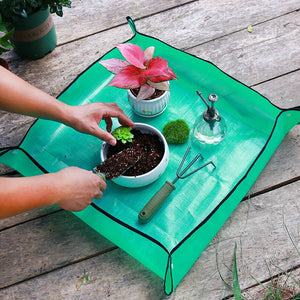 50-100CM Waterproof Gardening Planting Mat PE Plant Repotting Mat Foldable Gardening Potting Pad Flower Pots Transplanting Mats