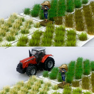 Miniatures DIY Simulation Turf Railroad Scenery Building Scene Grass Model Grass Tuft Seasonal Grass Nest Sand Table