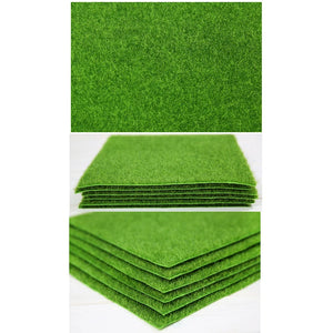 Green Grass Mat Artificial Lawns Turf Carpets Fake Sod Garden Moss