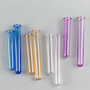 5pcs Plant Incubator for Hydroponic Flower Concrete Cement Plaster Resin Pot Clear Plastic Test Tubes Pot DIY Craft Making Tools