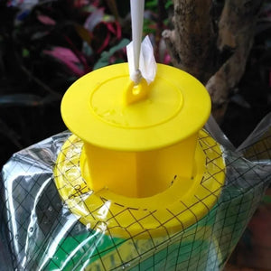 Fly Trap Device with Traps Fly Control Pest Control Fly Disposable Outdoor Kill Fly Catcher with Insecticide Attractant Insect