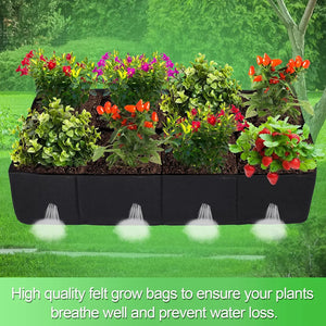 180cm Garden Plant Planting Bag Felt Zoned Planting Bag Vegetable Flower Planting Breathable Plant Nutrient Bag for Planting