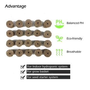 Soilless Cultivation Nursery Blocks Compressed Peat Soil Pellets Garden DIY Hydroponic Growing Block Promoting Plants Growth