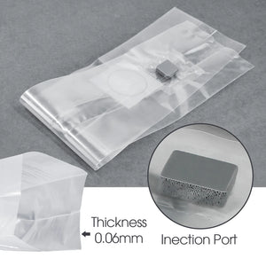 0.06mm PP 0.2μm Filter Patch Autoclaving Mushroom Spawn Bag with Self-Healing Injection Port Farm Sterilized Hydrated Grain Bags