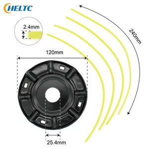 1 setSteel Lawn Mower Head Free 4 Lines Replacement Gasoline/Lithium Grass Trimmer Head Removal Of Garden Weed Brushcutter Part