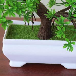 Bonsai Small Tree Pot Artificial Plants Fake Plant Flowers Potted Ornaments for Home Room Table Decoration Hotel Garden Decor