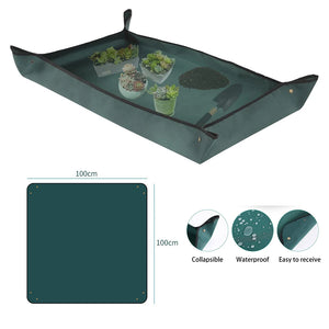 Oxford Fabric Plant Repotting Mat Waterproof Transplanting Mat Indoor Succulent Potting Mat Portable Gardening Mat