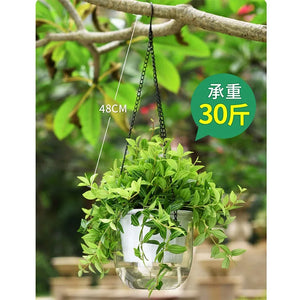 Hanging Flowerpot Self Absorbing Water Hanging Planter Thickened Plastic Planter Hydroponic Soil Cultivation Lazy Flower Pot