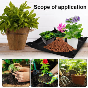 50/75/100CM PE Plant Seedling Mat Plant Transplanting Repotting Thicken Pad Waterproof Foldable Reusable Garden Floral Pot Mat