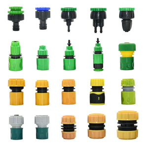 Quick Connector Garden Hose 1/4 3/8 1/2 3/4 1" Watering Pipe Coupler Stop Water Connector Repair Joint Irrigation System Fitting