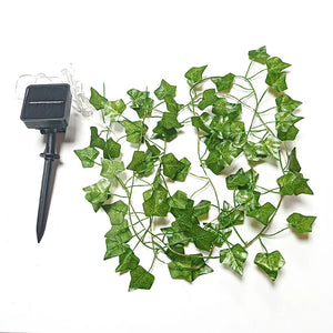 Fairy Lights ivy String 10m 100LED LED Solar Light Vine Maple Leaf Waterproof Garland Solar Lamp Christmas for Garden Decoration