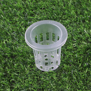 10pcs Hydroponic Basket Garden Vegetable Soilless Grow Net Pot Multi-Size Aeroponics Plastic Planting Mesh Pots