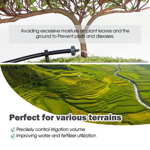 20-200PCS 2L 4L 8L Pressure Automatic Compensating Dripper Steady Flow Garden Emitter Durable Irrigation Water Regulator Dripper