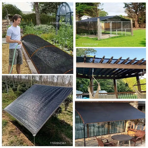 Black shading net, garden plant shading shed, greenhouse cover, pool shadow, greenhouse, 12 needle shading rate 85-90%