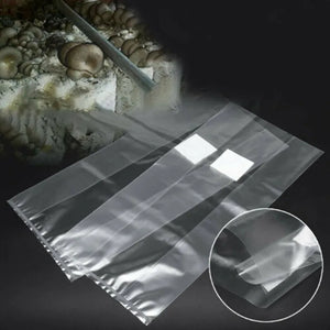 4 Sizes 50 Pcs PVC Mushroom Spawn Grow Bag Substrate High Temp Pre Sealable  Garden Supplies For Mushrooms Fungus Grow Bags