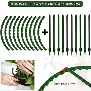 Plastic Plant Support Pile Frame Greenhouse Arrangement Semicircle Fixed Rod Flower Plant Vine Climbing Bracket Garden Tools