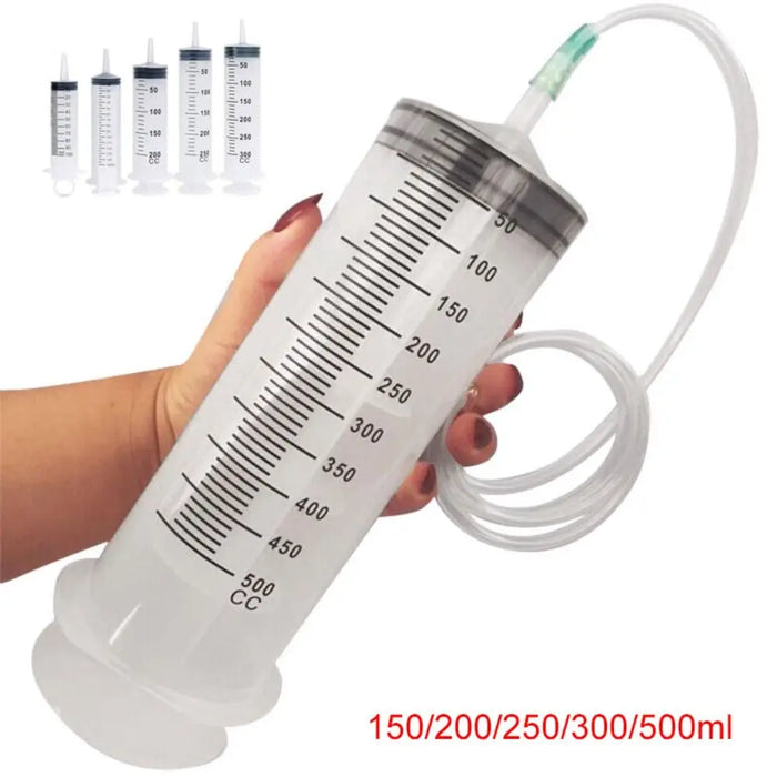 Reusable Hydroponics Nutrient Hose 150ml-500ml Big Syringe Feeding Ink Large Capacity Pump Measuring