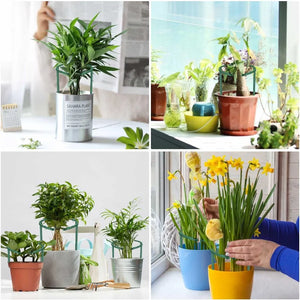 2/4/6Pcs Plastic Support Pile Stand Plant Support Pile for Flowers Greenhouses Arrangement Fixing Rod Holder Garden Tools