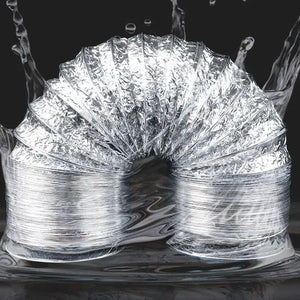 Flexible Aluminum Foil Ducting Ventilation Air Hose Vent System for Kitchen, Toilet, Hydroponics Extractor Fan Duct