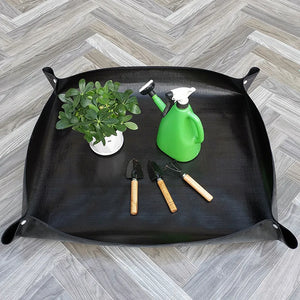 Plant Repotting Mat Waterproof Flower Pots Transplanting Pad Potting Soil Control Foldable Succulent Potting Mat Gardening Tray