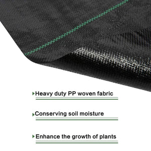 10M/20M PE Agricultural Anti Grass Cloth Farm-oriented Weed Barrier Mat Plastic Mulch Thicker Orchard Garden Weed Control Fabric