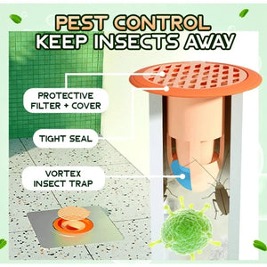 Upgraded 2PCS Cockroach Pest Control Deodorant Floor Drain Core Kitchen Bathroom Toilet Anti-odor Shower Drain Stopper Plug Trap