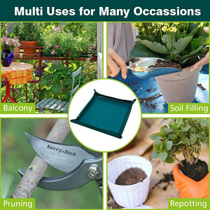 Planting Mat Oxford Cloth Foldable Waterproof Gardening Potting Pad Transplanting Mats Reusable Indoor Plant Repotting Mat