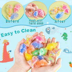 Random Cute Squishies Squeeze Mochi Toys With Water Beads, Party Favors For Kids Stress Relief Baubles For Classroom Prizes