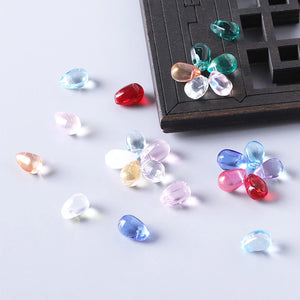 6x9mm Water Drop Shape Czech Glass Beads Crystal Loose Beads For DIY Jewelry Making Crafts Necklace Bracelet Charm Accessories