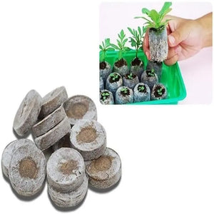 30/50pcs Nursery Nutrition Block 30mm Jiffy Peat Pellets Seedling Soil Block Maker Starting Plugs Seeds Starter Garden Supplies