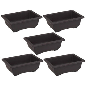 Office Accessories Home Gardening Pot Flower Planting Container Bonsai Rectangular Flowerpot Holder Plastic