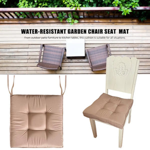 45x45cm Garden Chair Seat Cushion Water-Resistant Patio Chair Tatami Mat Thick Solid Color Sanding Sofa Cushion Hip