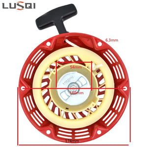 LUSQI Recoil Starter + Sleeve + 6 Screws+Spare Handle For Honda 168F 170F GX120 GX140 GX160G X200 163CC 196CC Engine Lawn Mower