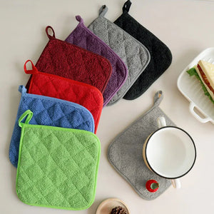 Heat Resistant Towel Pot Holders Cotton Non-slip Mat holder  Holder  Hot Pads Table Placemat Accessories Kitchen Baking