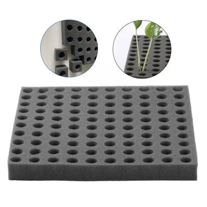 100 Pieces Black Seedling Sponge Soilless Hydroponic Cloning Garden Pots Nursery Collar Seedlings Plant Vegetables Cultivat M5J6