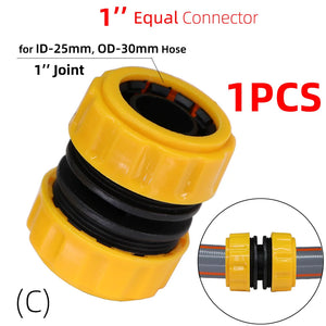 1/2" 3/4'' 1" Garden Hose Water Gun Quick Connector Repair Damaged Leaky Water Tube Adapter for 16mm 20mm PE Pipe Fitting Joint