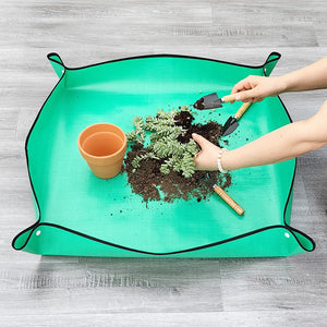 1Pc New Home Gardening Supplies Planting Mat Potting Pad Foldable Garden Plant Flower Pot Reusable Transplanting Waterproof Mats