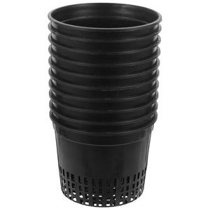 10pcs Net Pots Super Heavy Duty Cups Wide Lip Design Orchids Aquaponics Hydroponics Slotted Mesh Hydroponics Basket Container