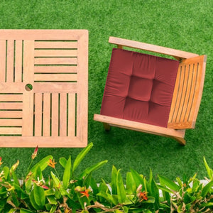 45x45cm Garden Chair Seat Cushion Water-Resistant Patio Chair Tatami Mat Thick Solid Color Sanding Sofa Cushion Hip