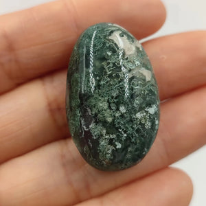 1pc Natural Moss Agate Irregular Shape Tumbled Stones Polished Quartz Crystal Healing Energy Mineral Home Garden Decoration