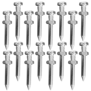 26 Pcs Garden Grass Scarifier Nails Lawn Care Equipment Aerator Shoe Stake Ventilation Peg Spike Metal Tools Shoes